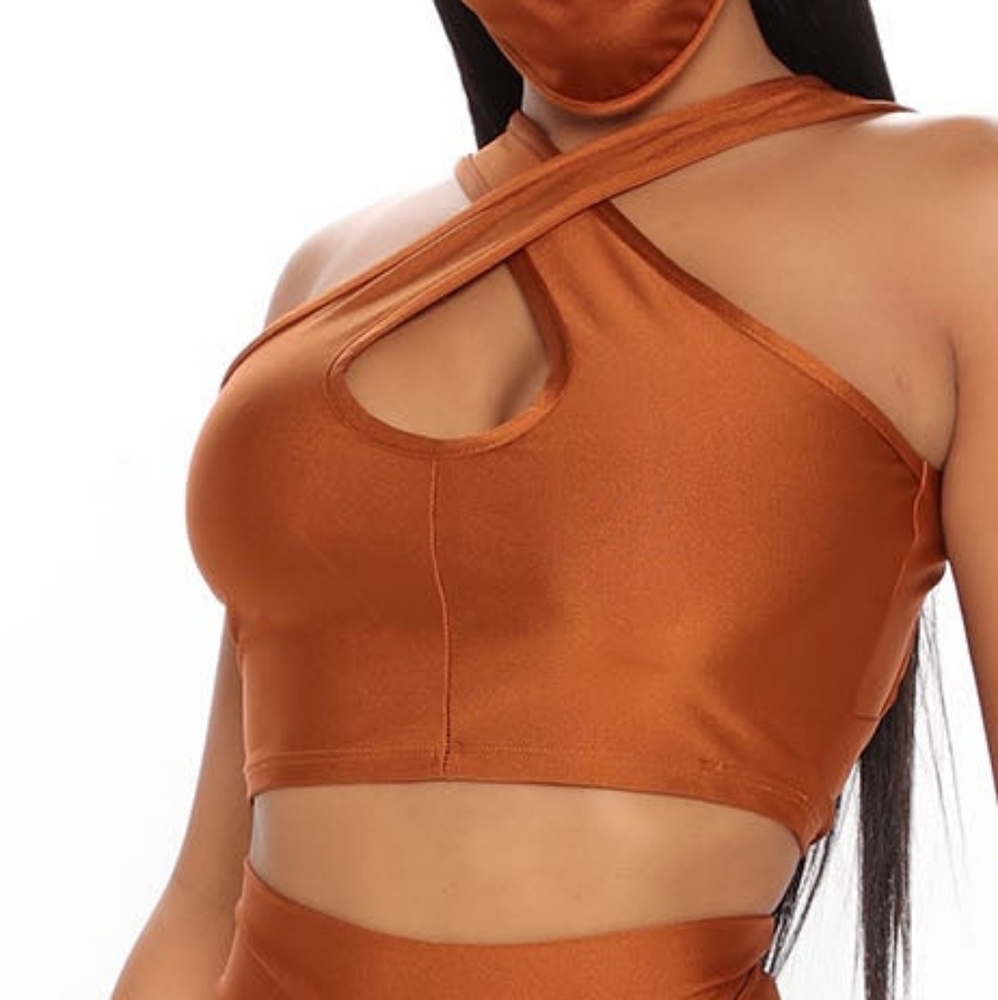 Bring it Back Crop Top Retro Style X Shirt